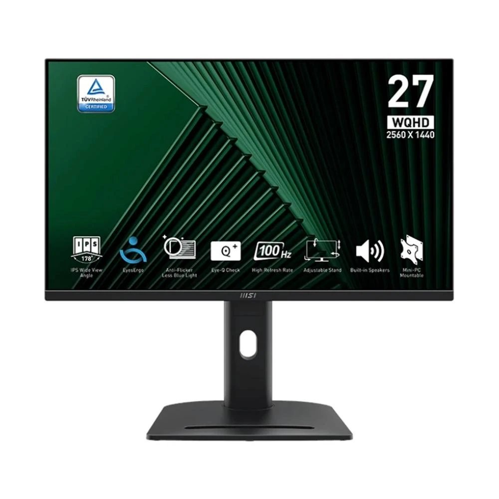 Monitor de Oficina y Teletrabajo IPS MSI 27" Ultrawide 9S6-3PC39M-072  | 100 Hz, 1 ms (MPRT) / 4 ms (GTG), 16:9