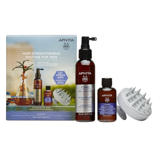 Apivita Locion Anticaida + Regalo Champu Tonificante Hombre + Cepillo