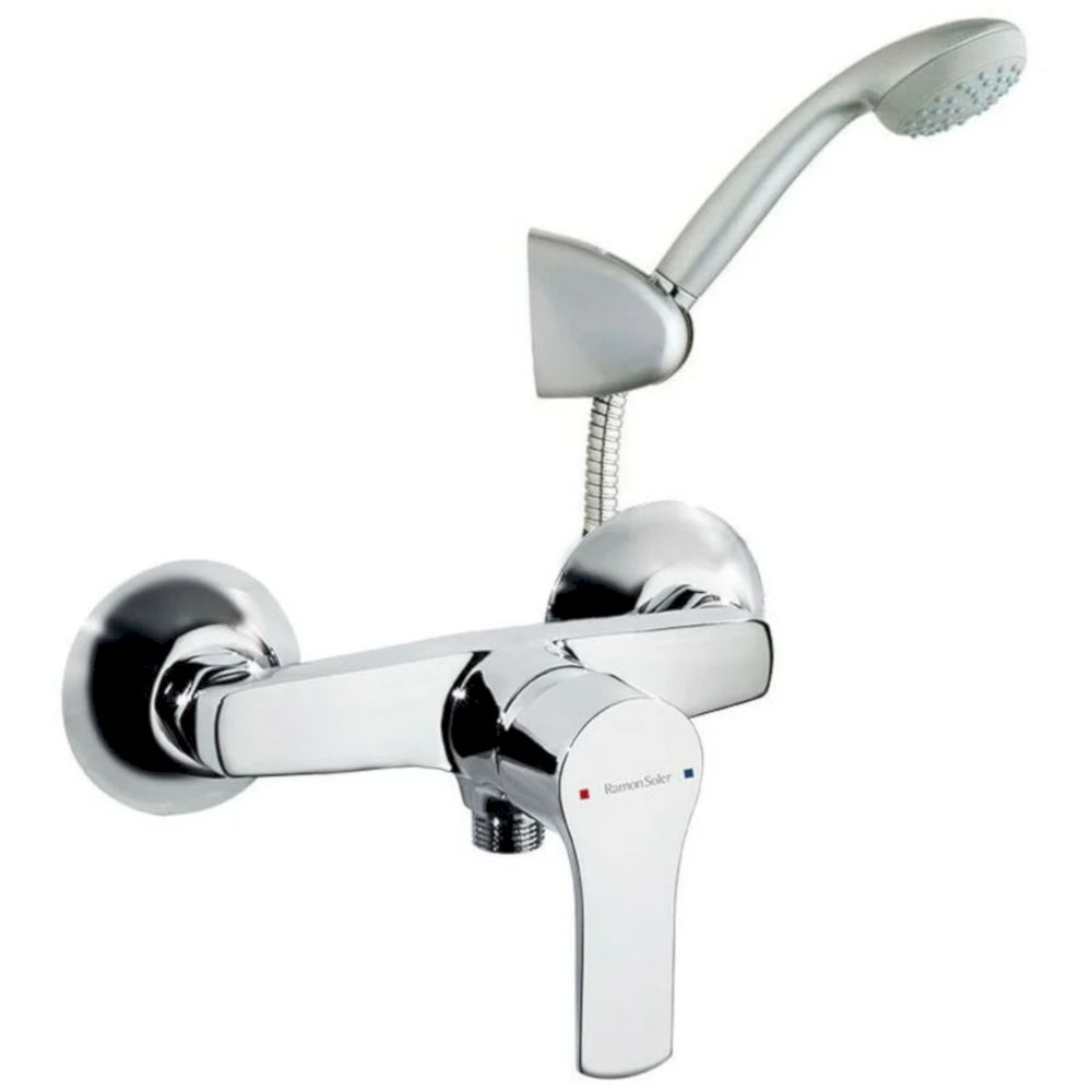 Ramon Soler Titanium Monomando Ducha con Equipo de Ducha - Ahorro de Agua del 50%