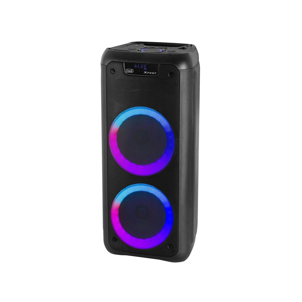 Trevi XF 600 Amplificador Karaoke, 80W con BT, Color: Negro