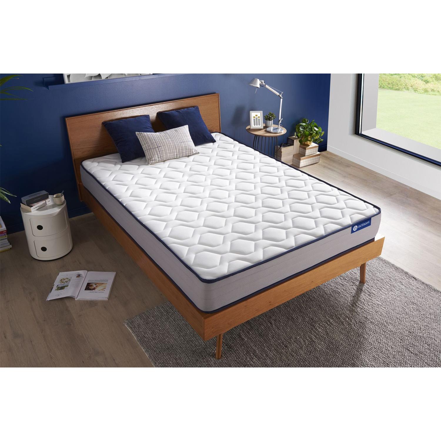 Colchón Actiflex form 90x210cm, Grosor: 22cm, Muelles ensacados y espuma viscoelástica, Firme, 3 zonas de confort