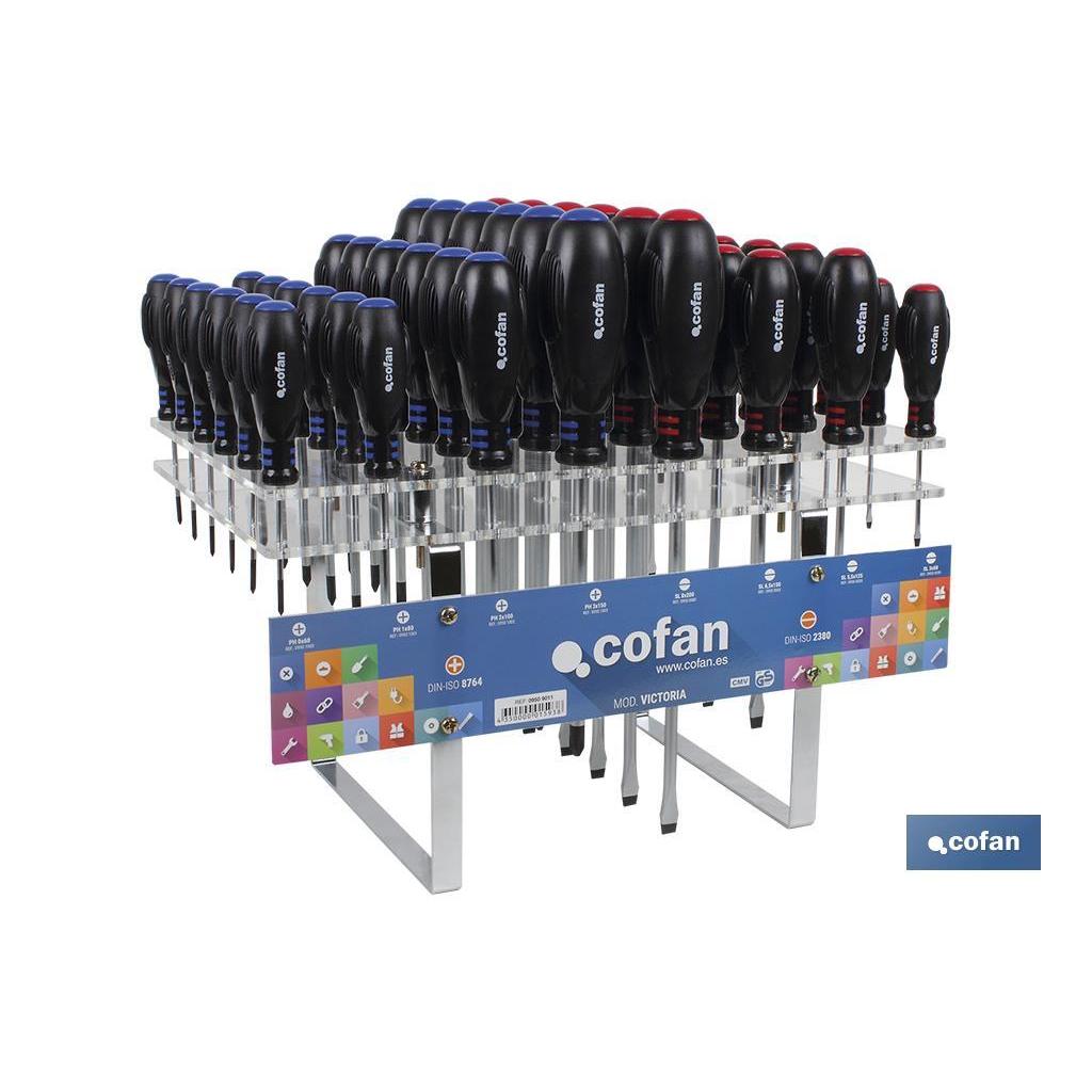 COFAN - Expositor destornilladores 48 pcs (Mod. Victoria)