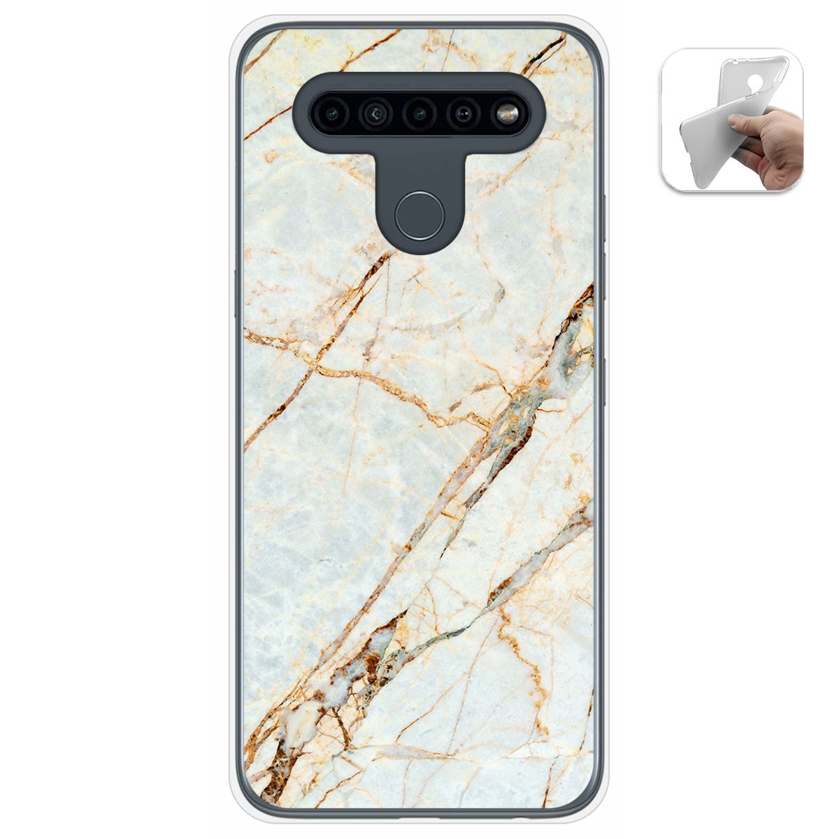 Tumundosmartphone Funda Gel Tpu para Lg K41s / Lg K51s diseño Mármol 13 Dibujos