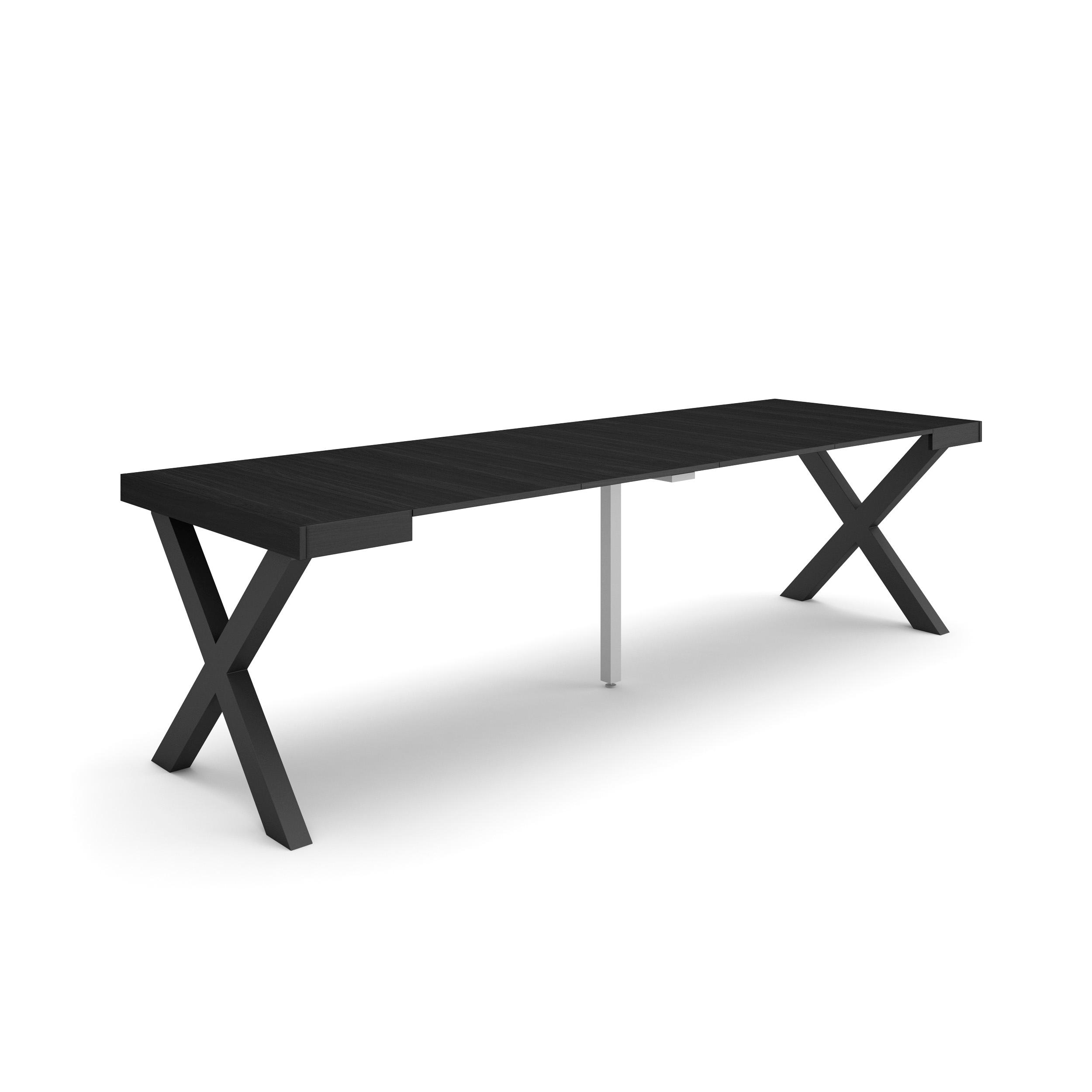 Skraut Home, Mesa Consola Extensible, Mesa Auxiliar, Tapa, 58/262x90x73cm, Práctica y Versátil, Varios colores disponibles