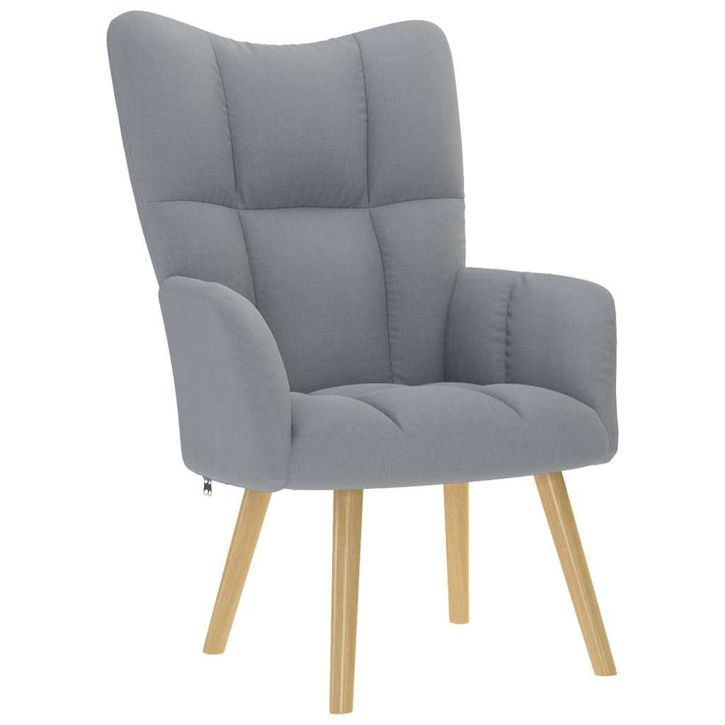 vidaXL Sillón de relax de tela gris claro
