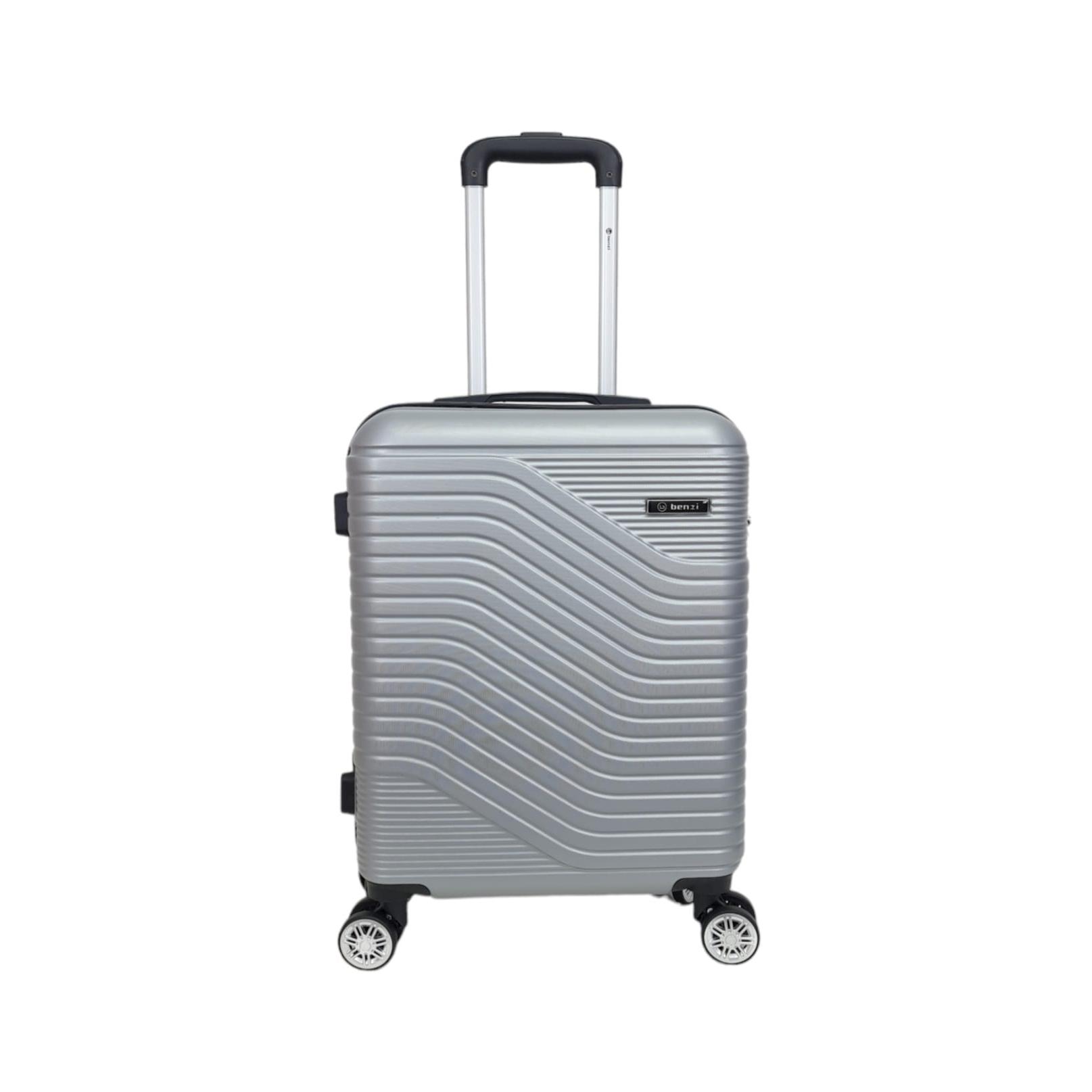 Maleta barata de Viaje de cabina Benzi BZ5747 Gris Plata de 55 x