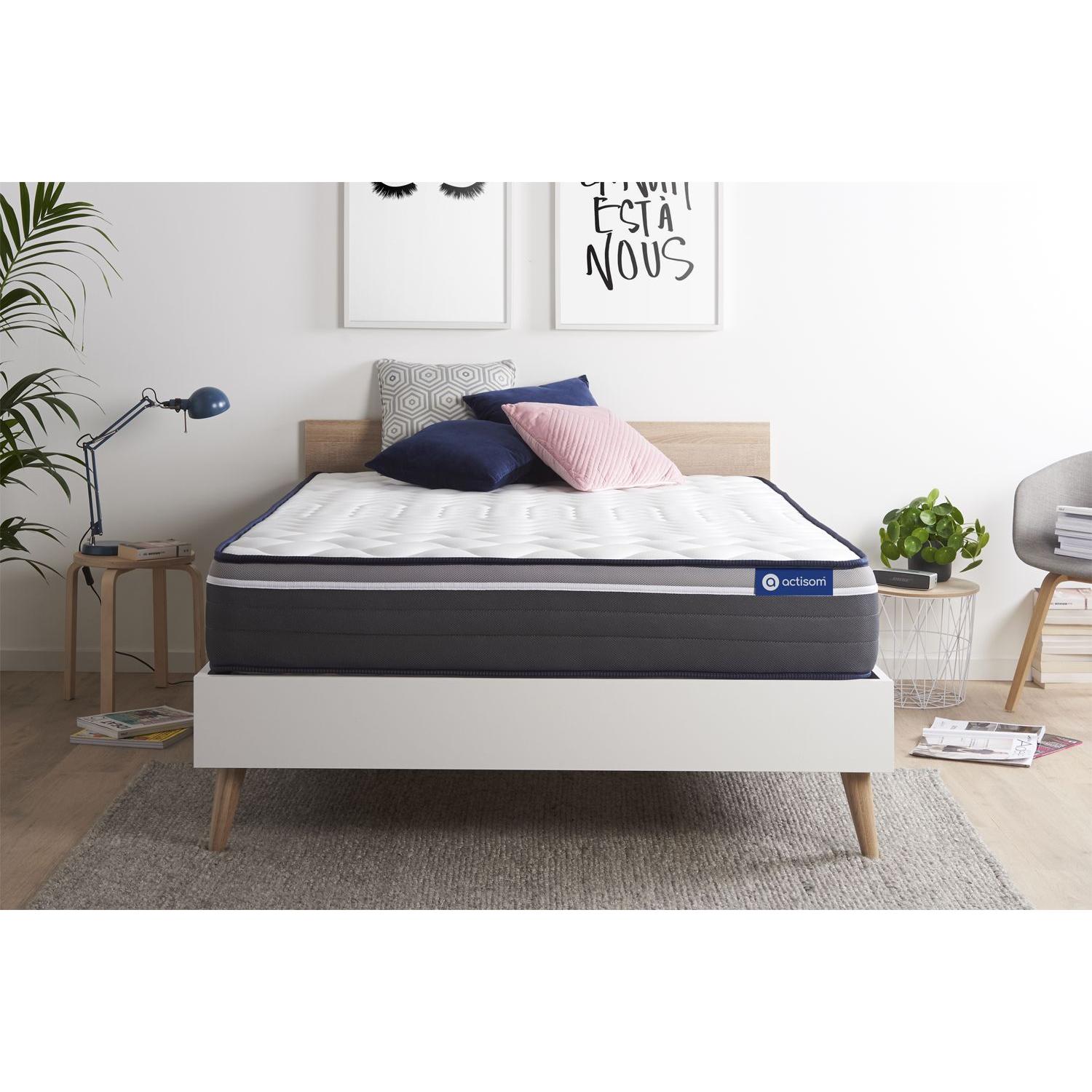 Colchón Actilatex plus 130x190cm, Grosor: 26cm, Látex y espuma viscoelástica, Muy firme, 7 zonas de confort