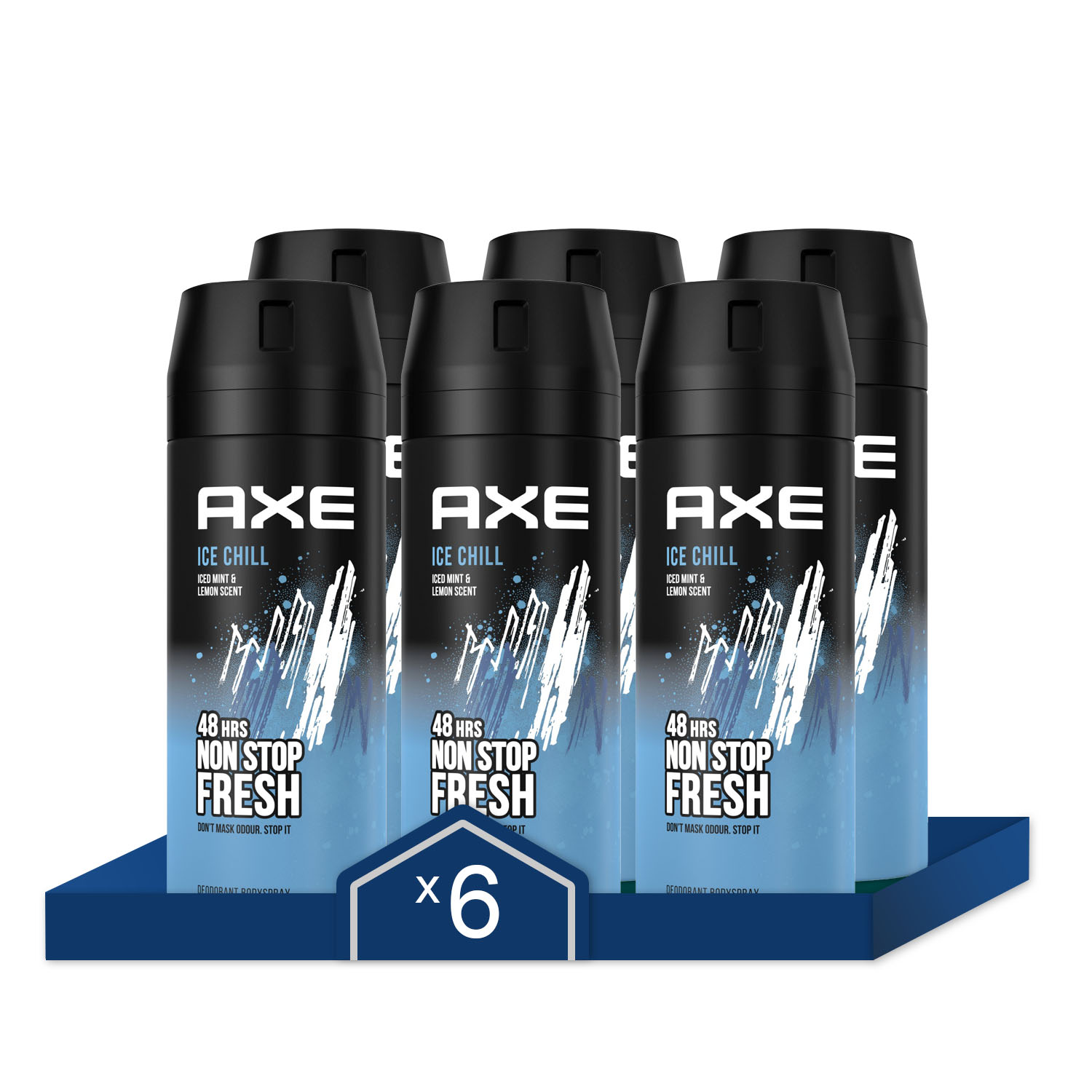 Axe - Axe Desodorante Ice Chill 150ml - Pack de 6