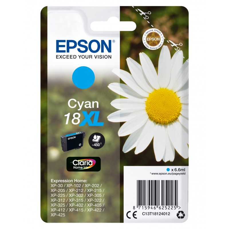 Epson - Daisy Cartucho 18XL cian C13T18124012