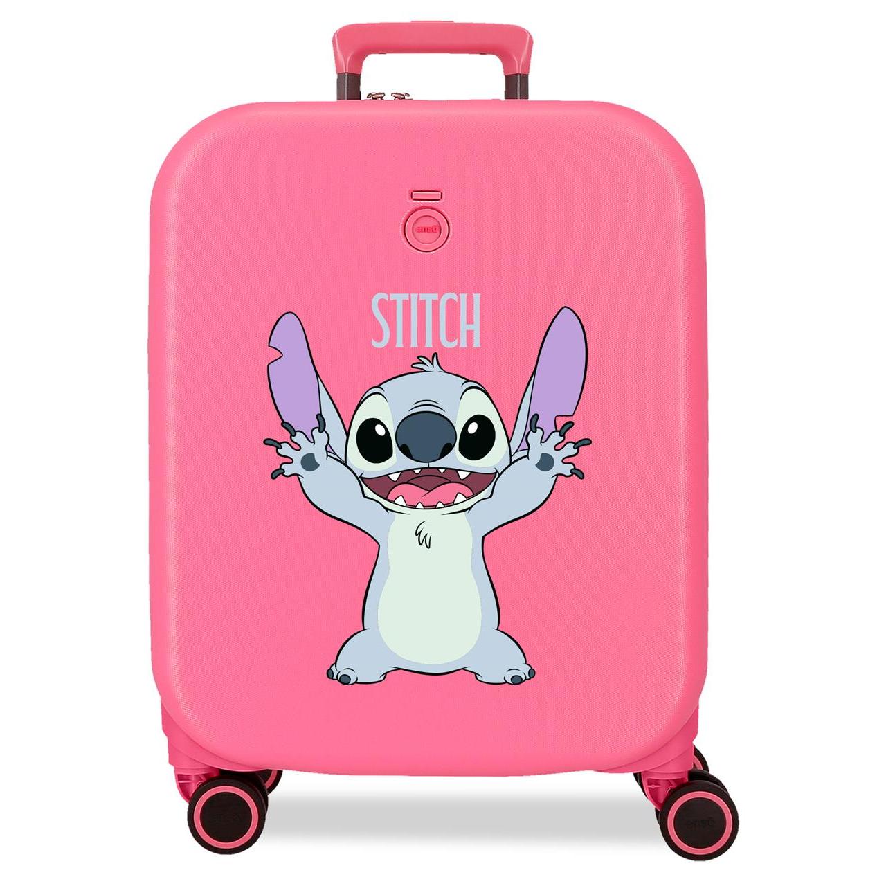 Maleta de cabina Stitch playful fucsia 40x55x20 cm