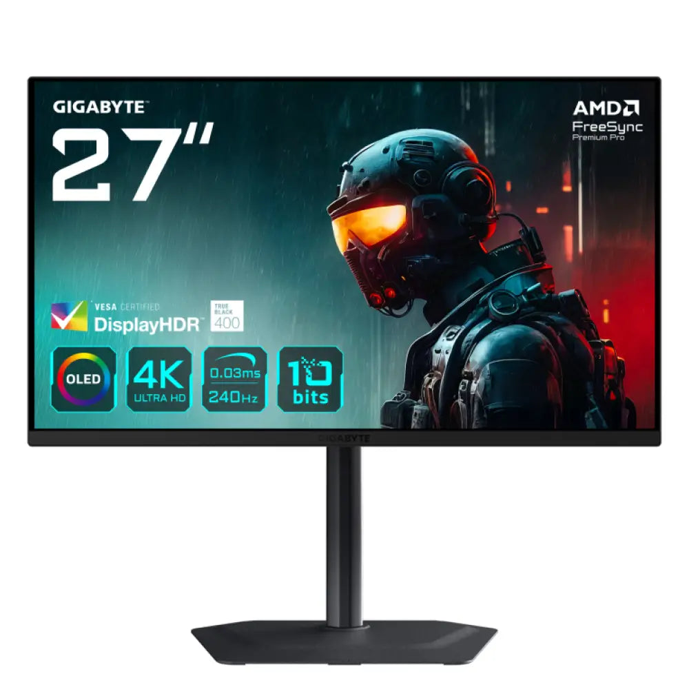 Monitor Gigabyte MO27U2 27" 4K 240Hz QD-OLED 0.03ms HDR400 G-Sync FreeSync Premium Pro