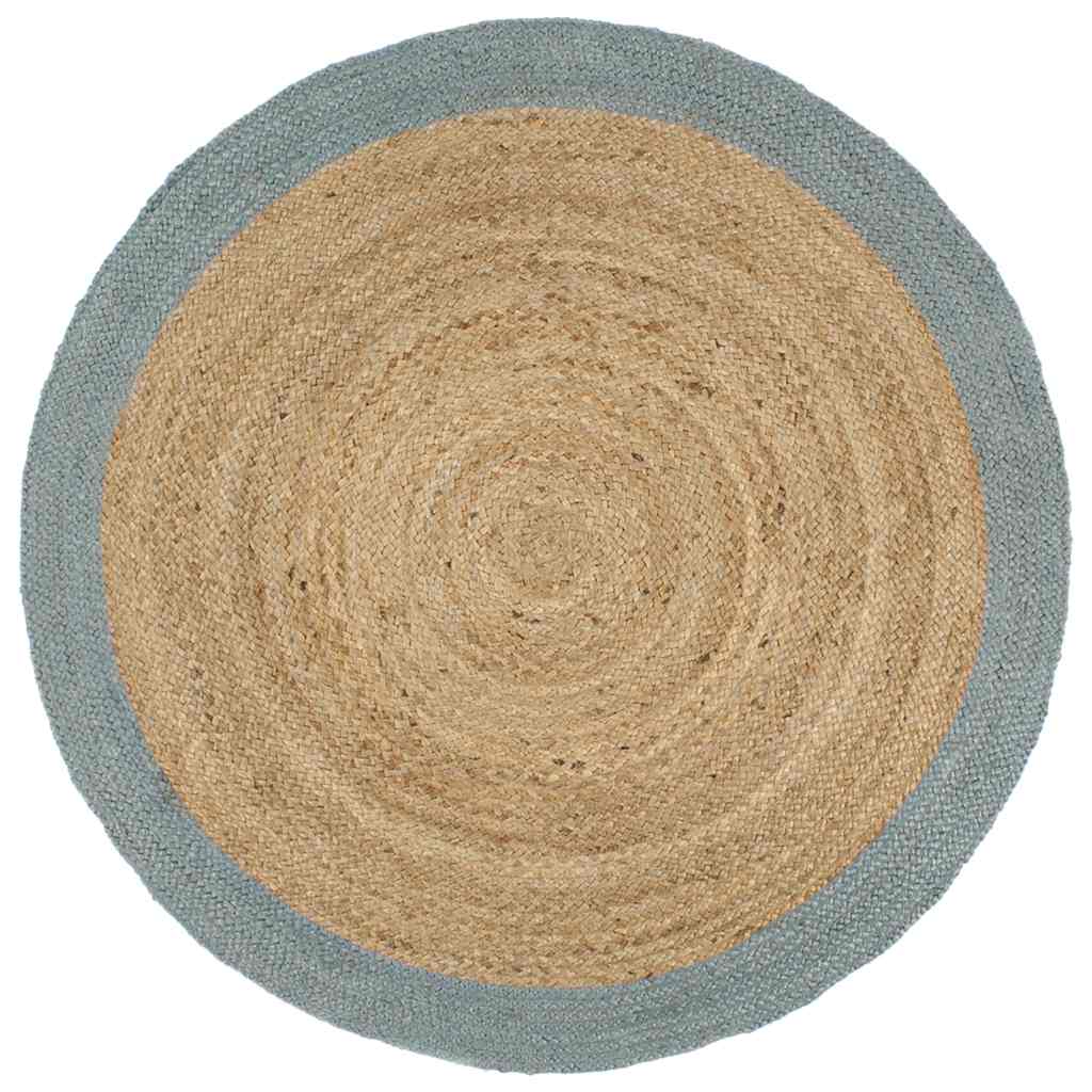 vidaXL Alfombra con Borde Tapete Alfombrilla de Suelo Estera Yute Tejida a Mano 240 cm