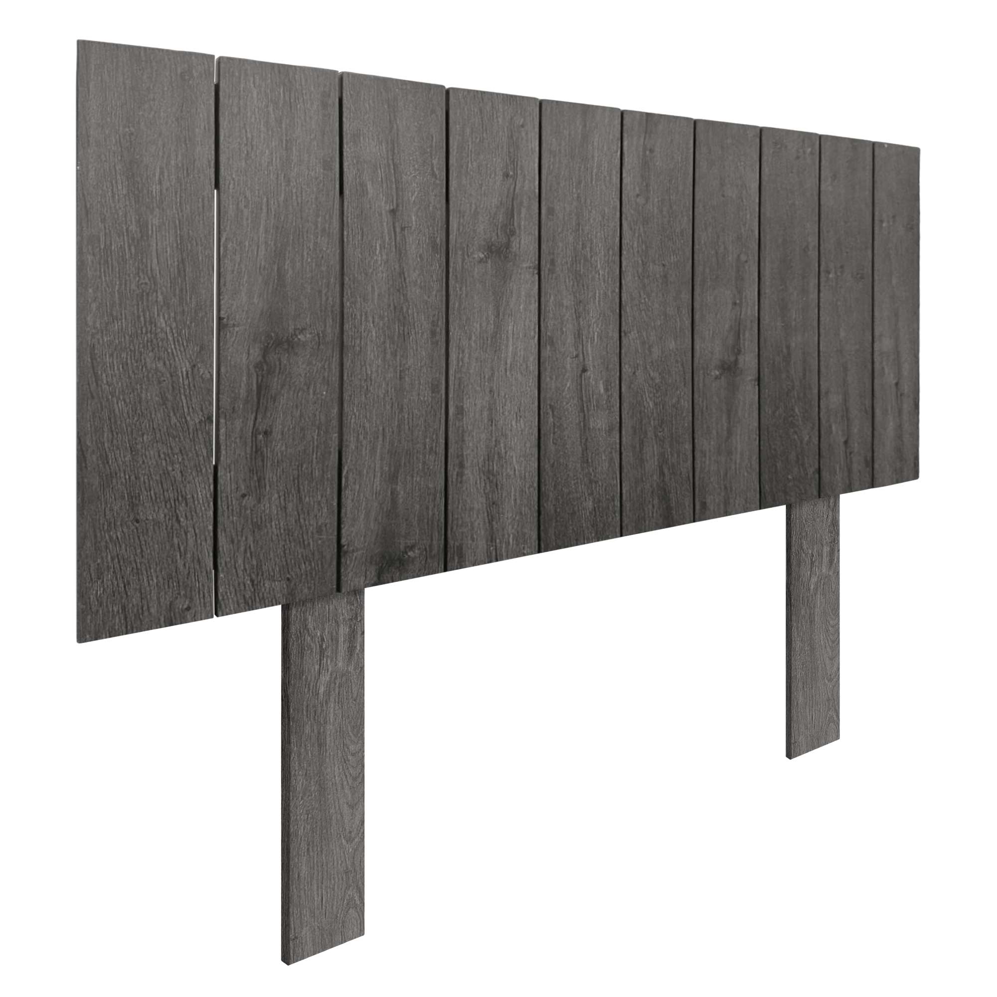 DHOME Cabecero de Madera reciclada DM Estilo Palet Vertical con Patas Cama Palets Herrajes incluidos