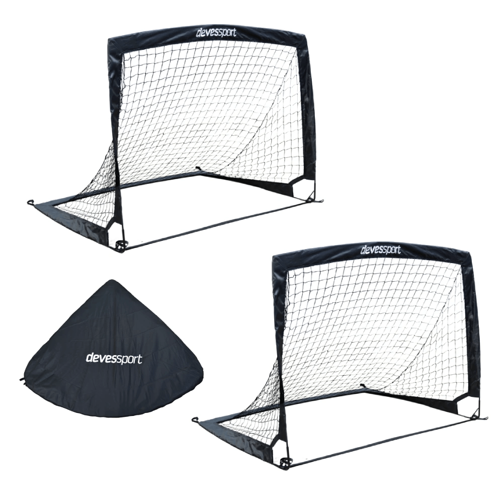 Devessport Portería De Fútbol Plegable (Pop Up) Set 2 unidades 120 x 90 x 90 cm