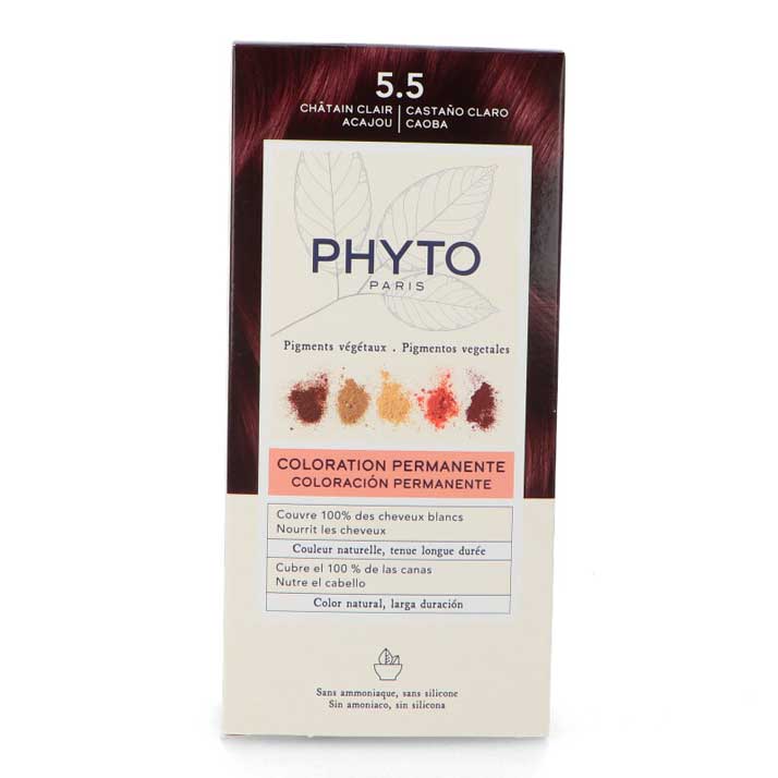 Phyto Phytocolor 5.5 Caoba - Coloración Permanente Sin Amoniaco