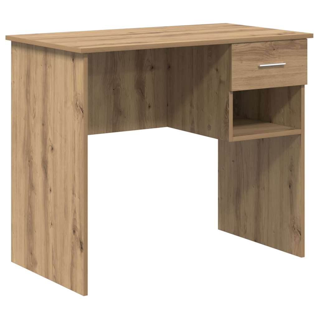vidaXL Escritorio Roble artesanal 90 x 49 x 75 cm Madera de ingeniería