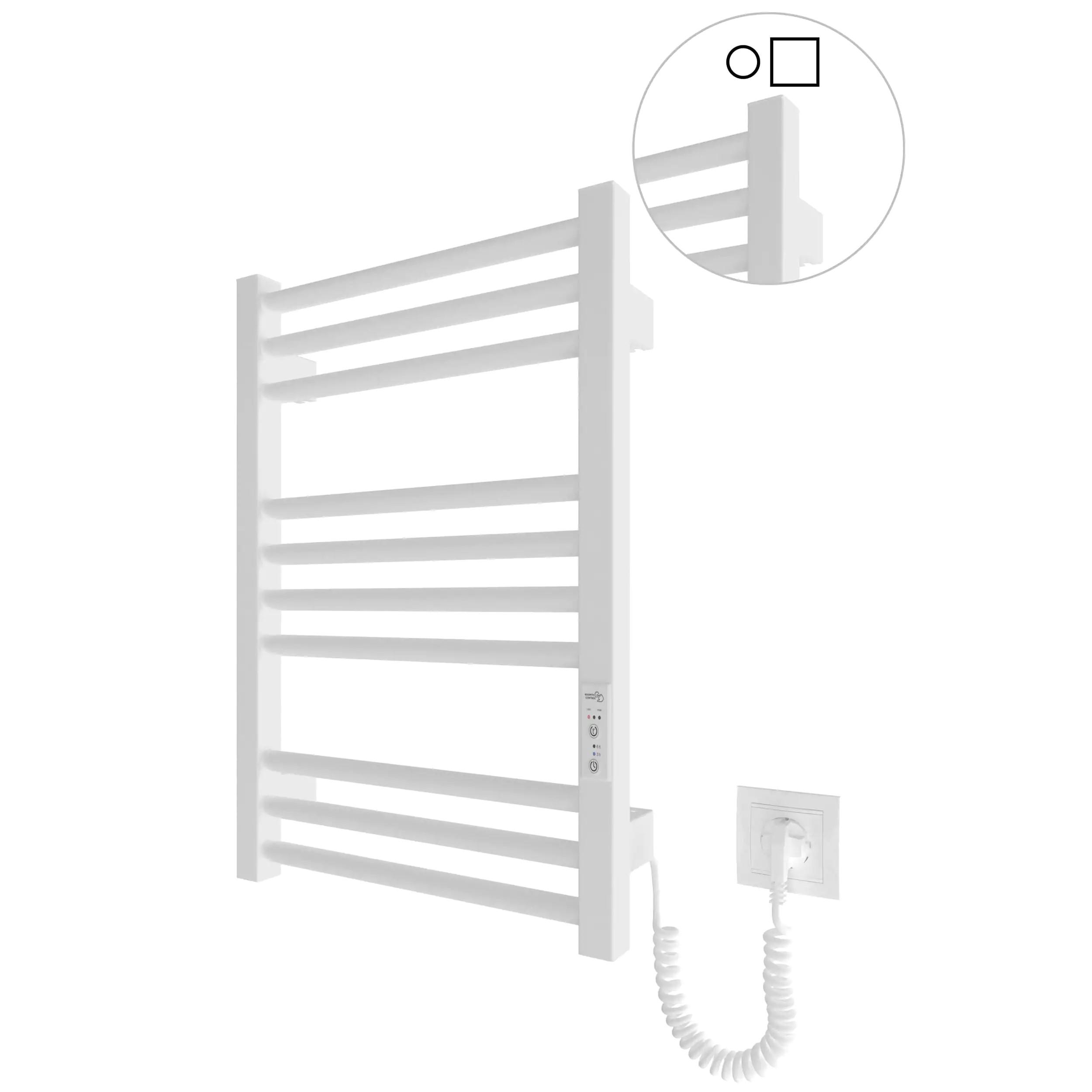 Radiador Toallero Eléctrico Seco HYGGE FAMILY Modelo DERBY Bajo Consumo de 57x43 Color BLANCO MATE