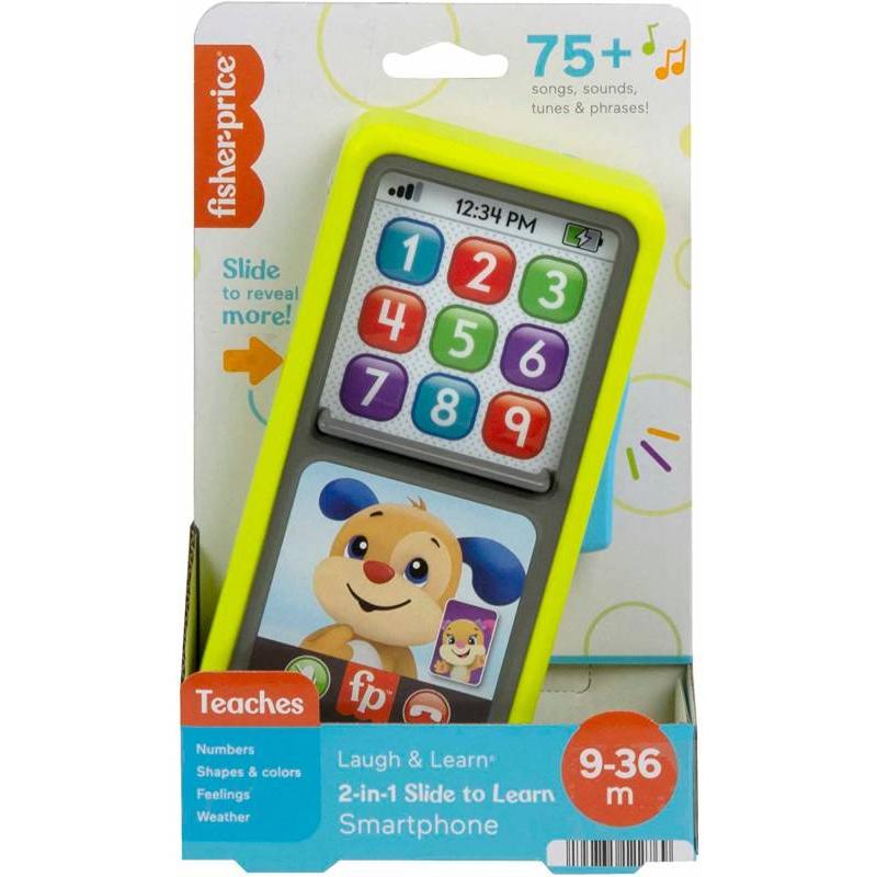 FISHER-PRICE RÍE Y APRENDE SMARTPHONE DESLIZA Y APRENDE TELÉFONO DE JUGUETE CON SONIDOS DE MATTEL