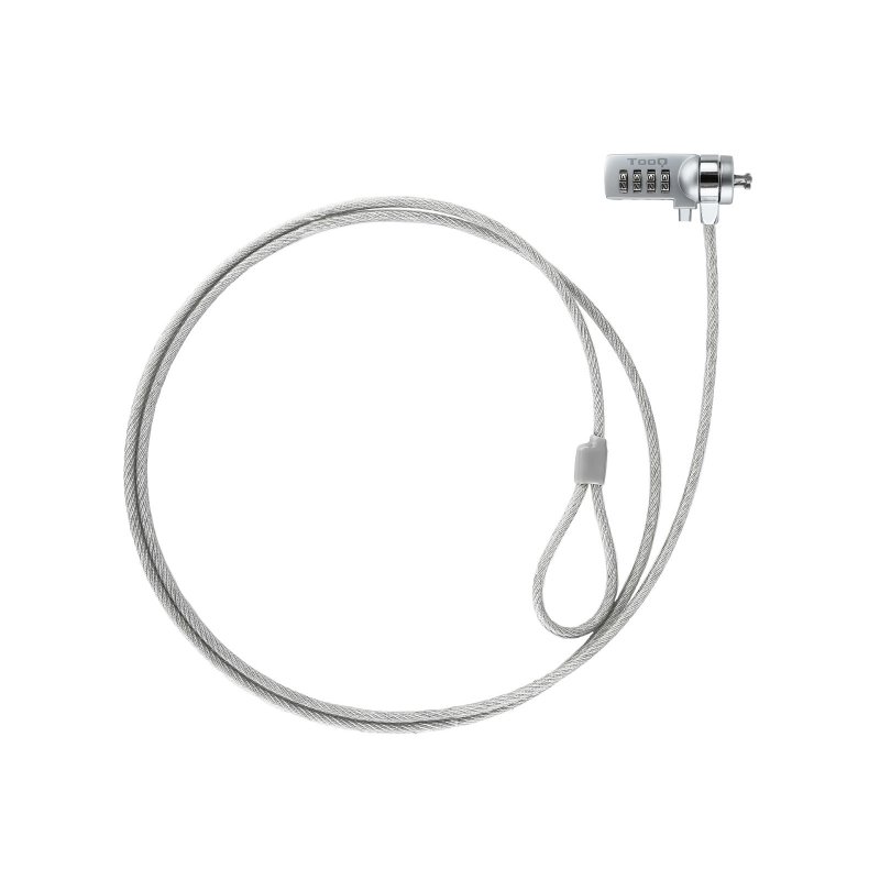 Tooq universal security cable with combination for laptops 1.5 meters