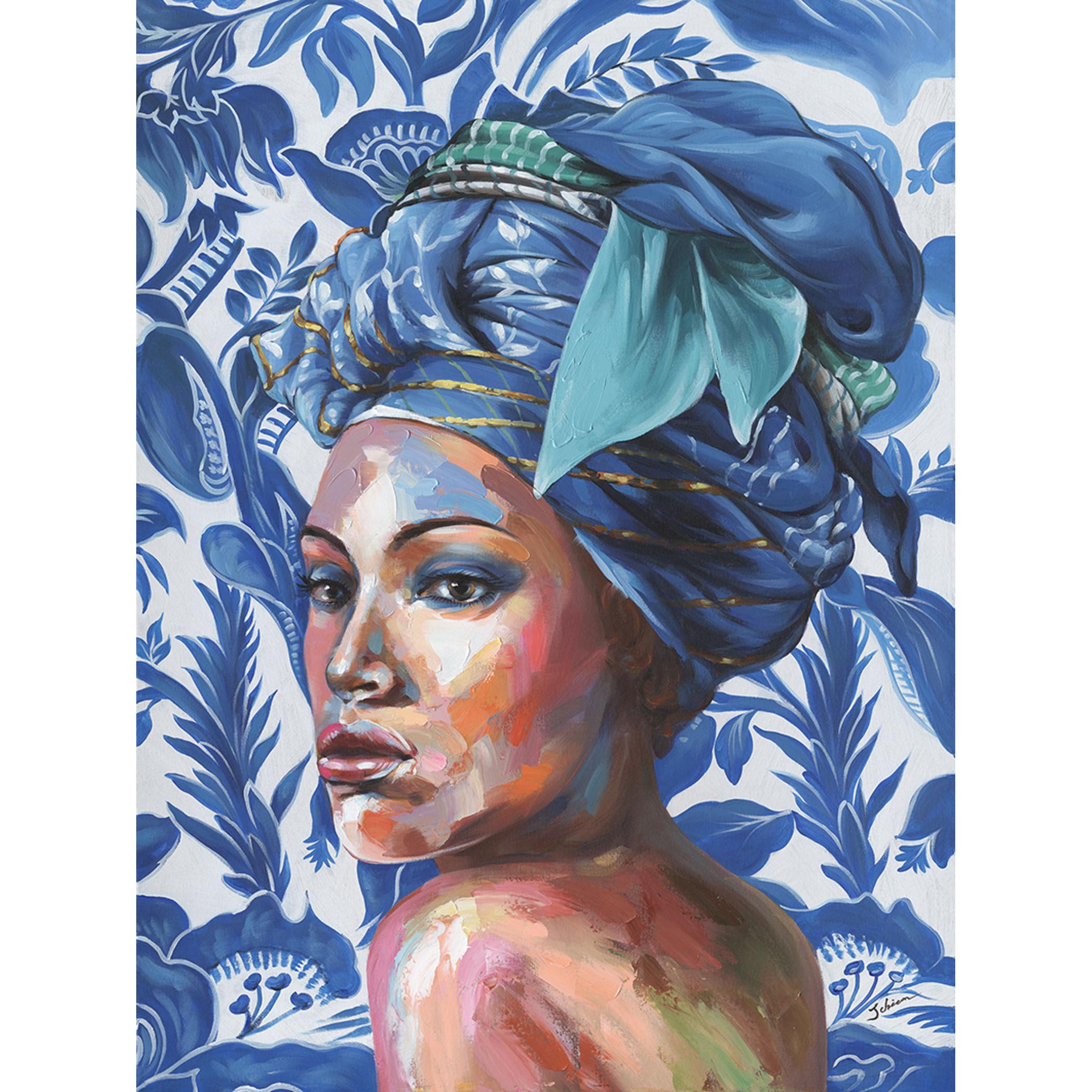 Hispanohogar Cuadro en Lienzo Pintado Al óleo Caribe 100x70x3 Cm