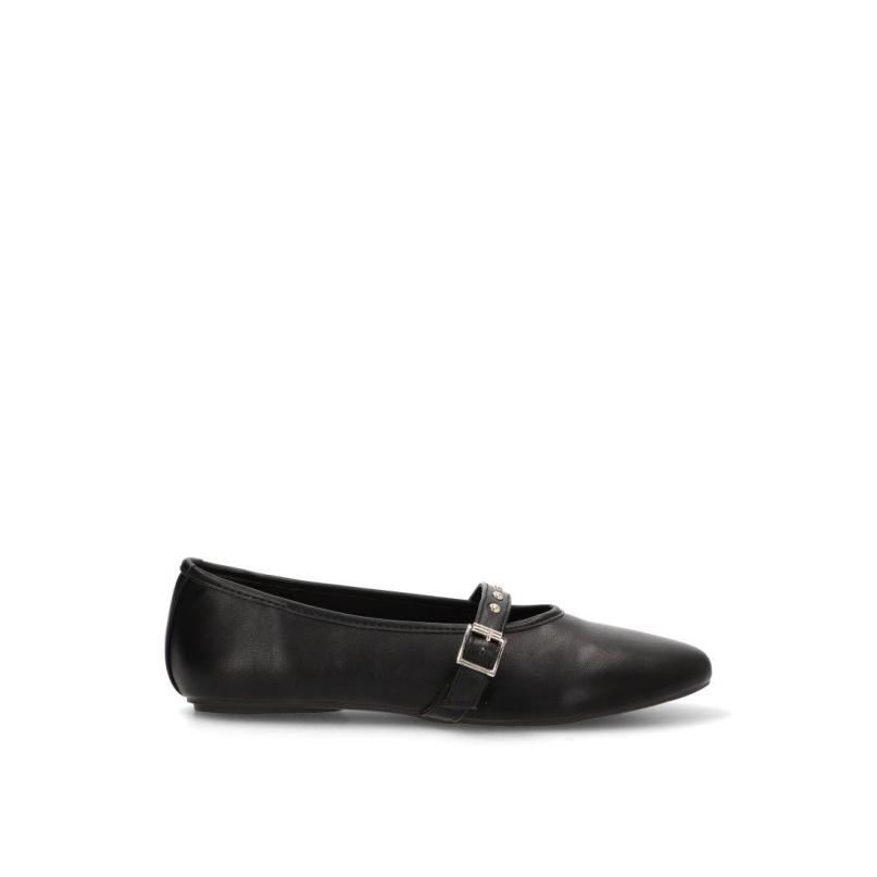 Bailarina Etika - Mujer - Suela Plana - Modelo 63311 - Color Negro