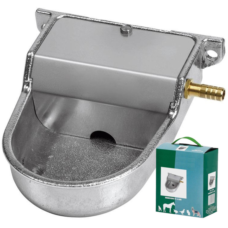 SUINGA Bebedero Automático para Perros Medianos Aluminio 12x16x6 cm | Salida Horizontal, Bebedero para Perros