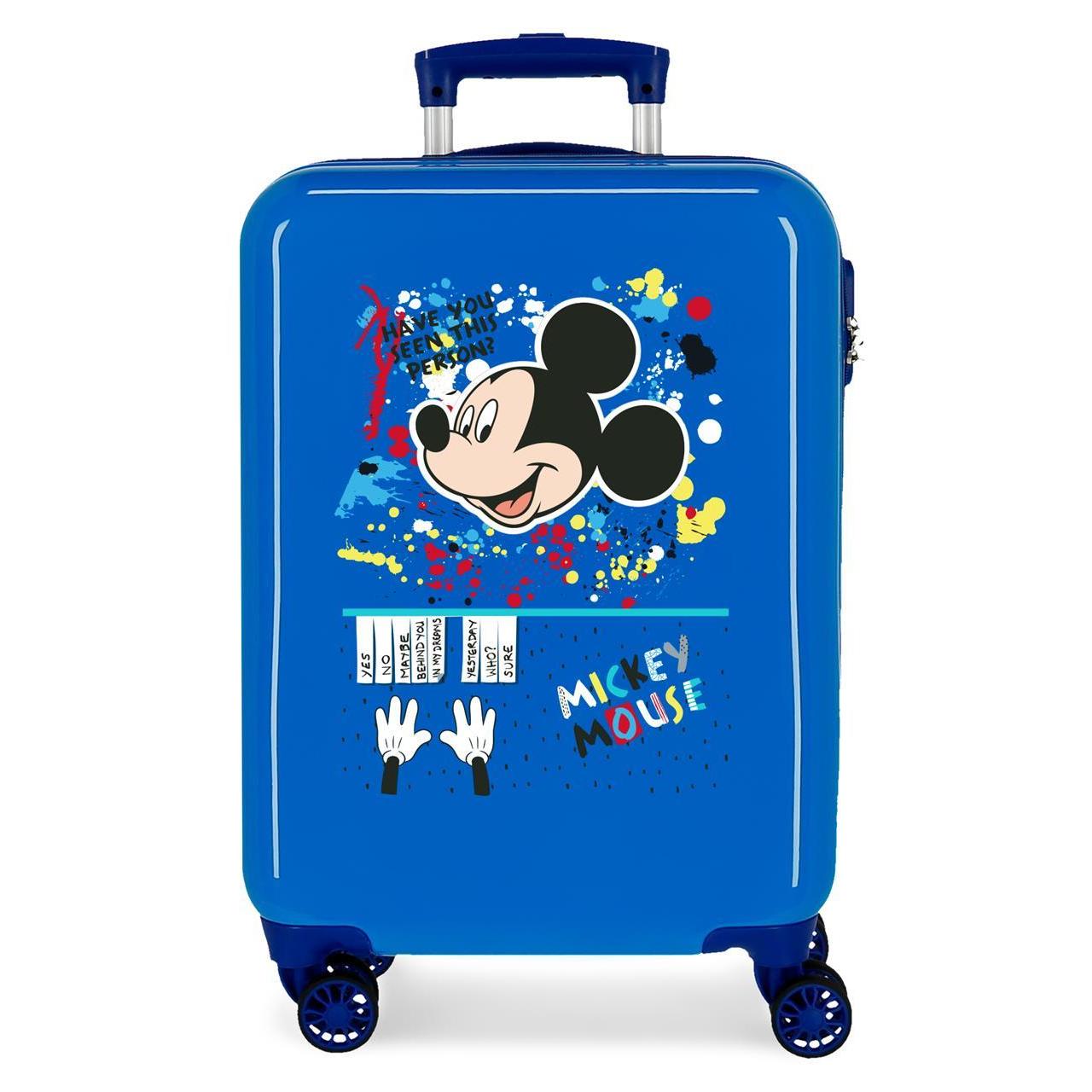 Disney Mickey Maleta De Cabina ABS Rígida Colour Mayhem 55cm