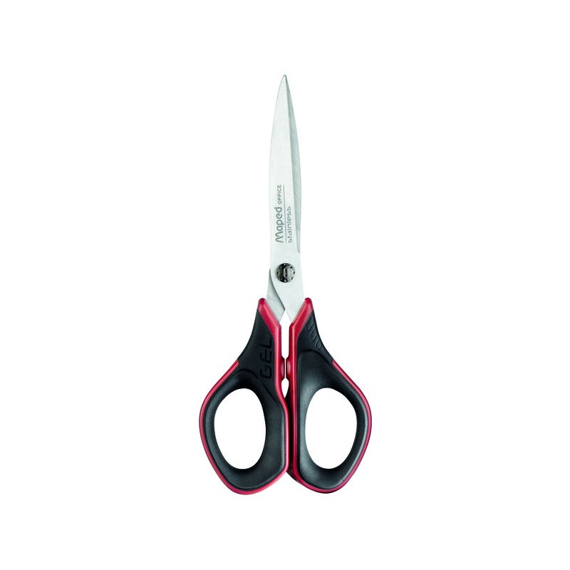 Maped - 496210 tijera de escritorio y manualidades Tijeras de manualidades, Tijeras de oficina Corte recto Negro, Rojo 496210