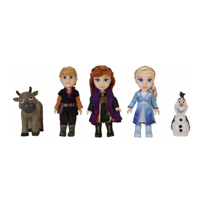 PACK DISNEY FROZEN 5 MUÑECOS 15 CM PEQUEÑA AVENTURA DE JAKKS