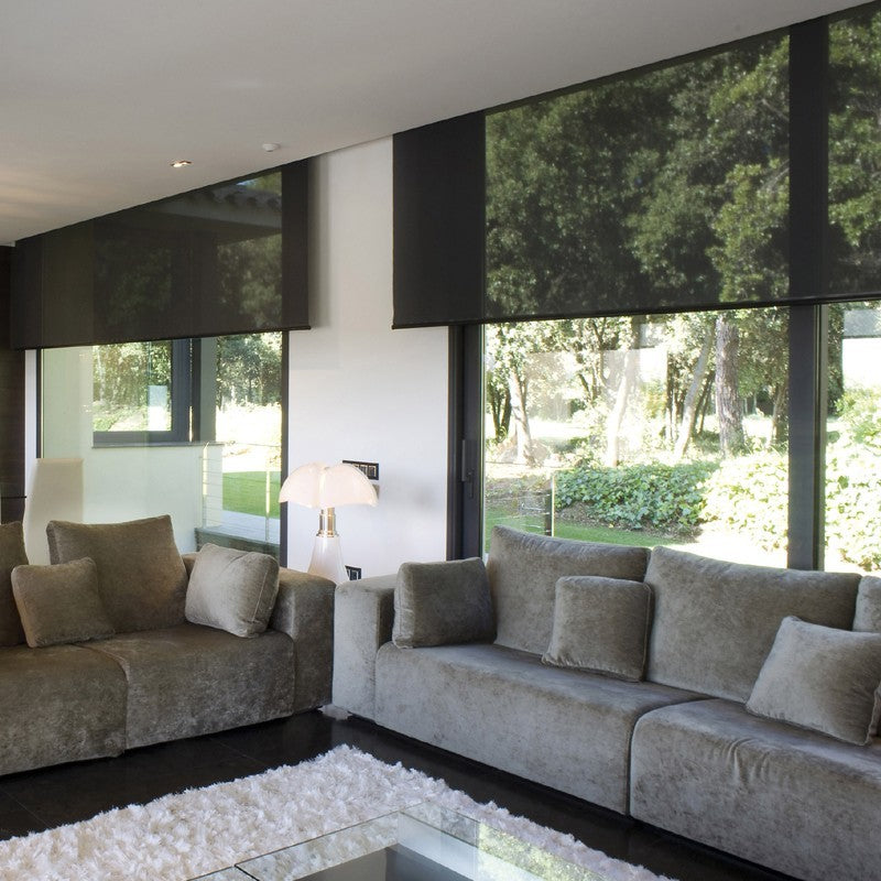10XDIEZ Enrollable tejido eco-screen  - Práctico y fácil de instalar, perfecto para decorar y regular la luz