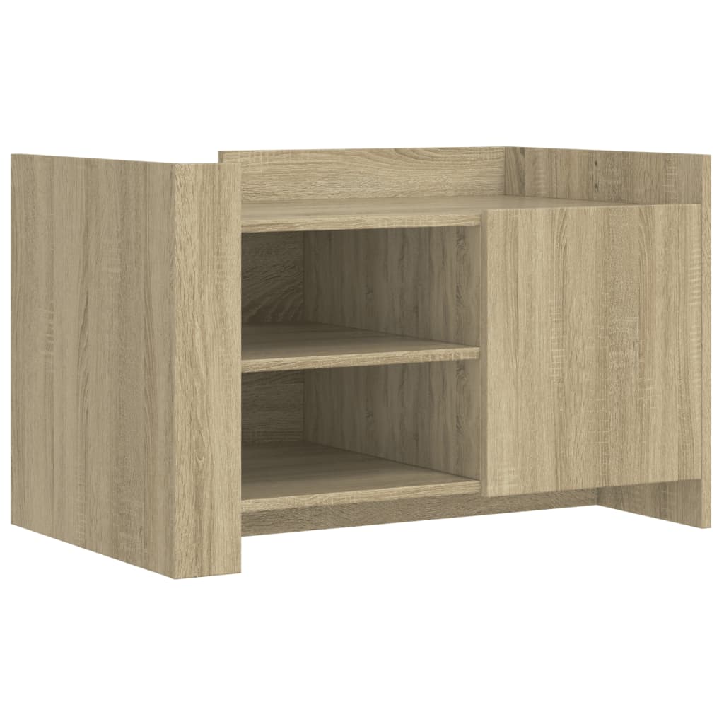 Vidaxl Mesa de Centro Madera de Ingeniería 80x50x50 Cm Blanco
