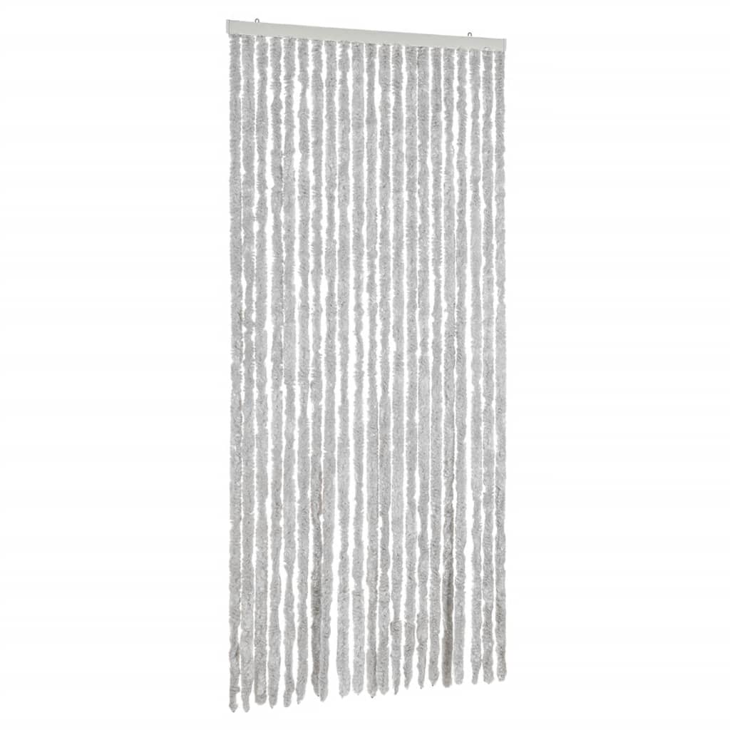 vidaXL Cortina Antimoscas Persiana Protección Chenilla 90x220 cm Color Beige,  beige and dark brown,  Gris y mas