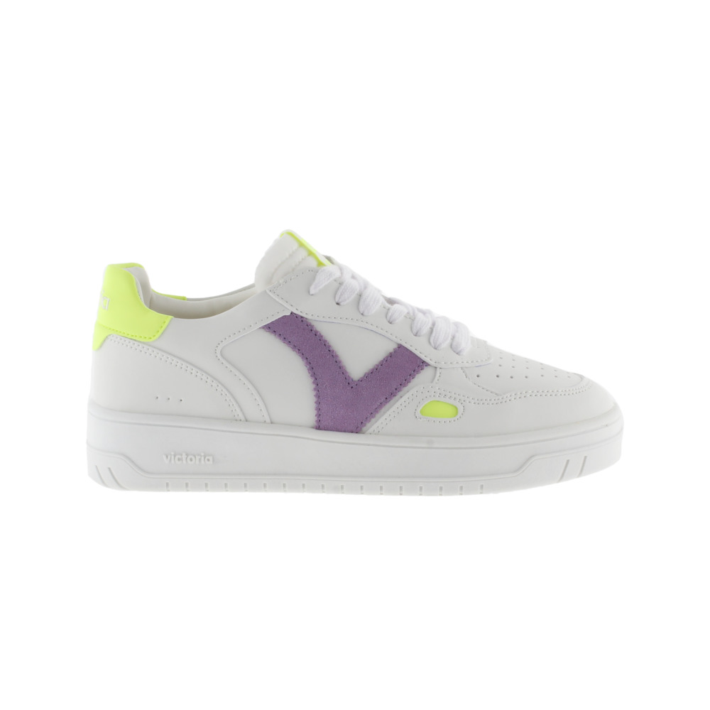 Victoria Seúl Zapatillas de efecto piel con piezas flúor en contraste 1257121
