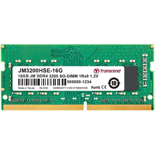 Memoria transcend so-dimm ddr4 3200mhz 16gb cl22 1r*8 2g*8