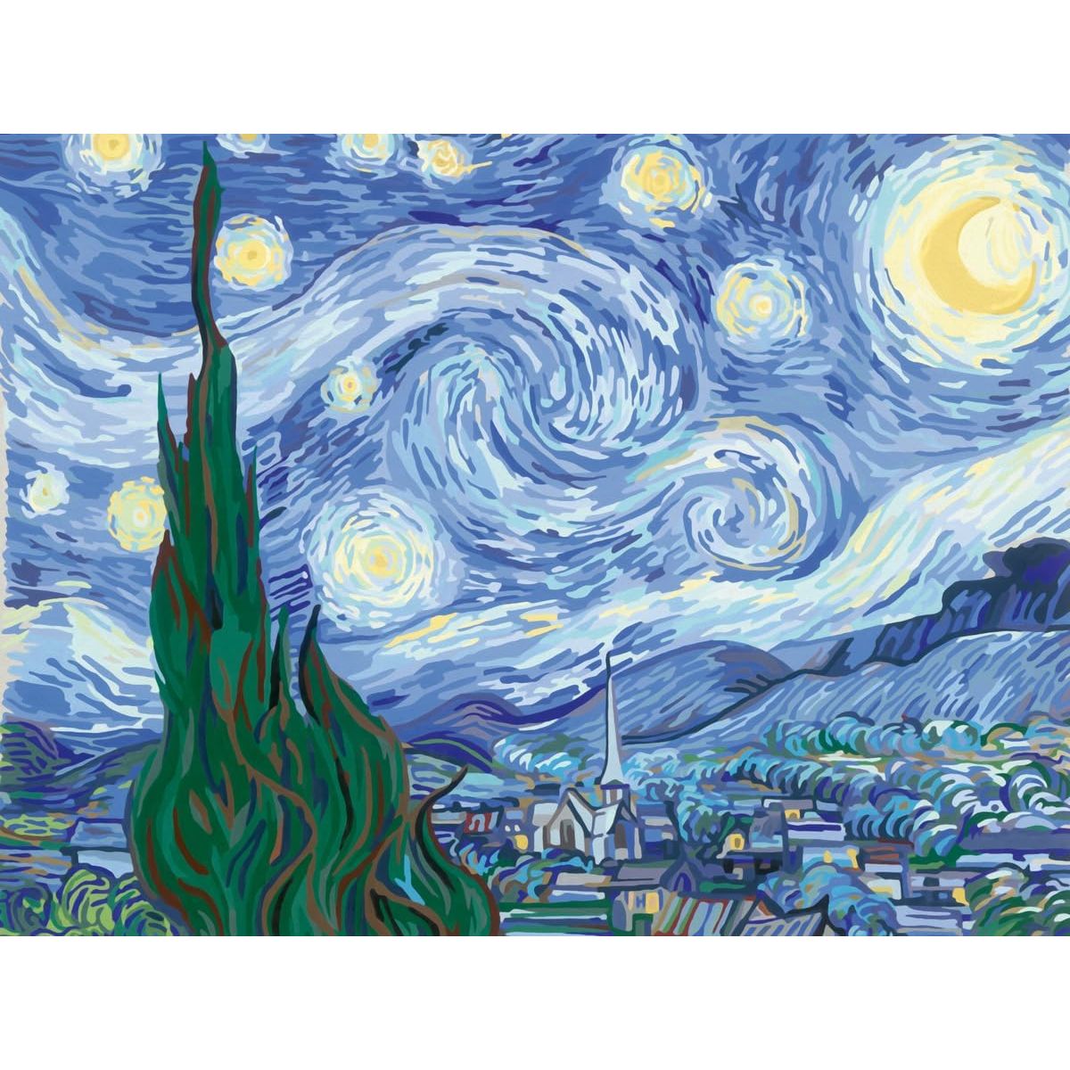 RAVENSBURGER CREART KIT PINTURA VAN GOGH LA NOCHE ESTRELLADA, 23915, TIENDA CON LICENCIA OFICIAL