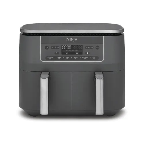 Ninja DZ300EU freidora Doble 7,6 L Independiente 2400 W Freidora de aire caliente Gris