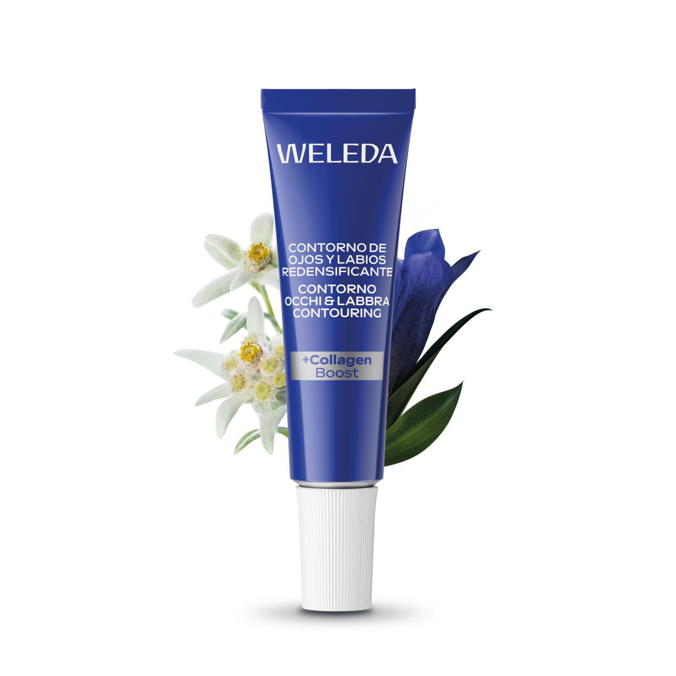 Weleda – Contorno de Ojos y Labios Redensificante, Reduce Arrugas, Bolsas Ojeras e Hinchazón, Reafirma, 100% Natural, con Genciana Azul y Edelweiss, Vegana, Pieles Maduras - 10 ml