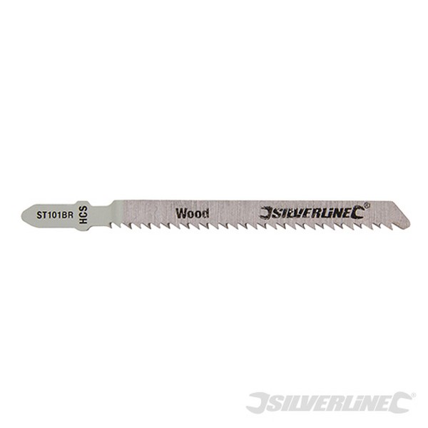 Cuchillas de sierra de calar para madera. 5 pzas (ST101BR) Silverline T0S233425