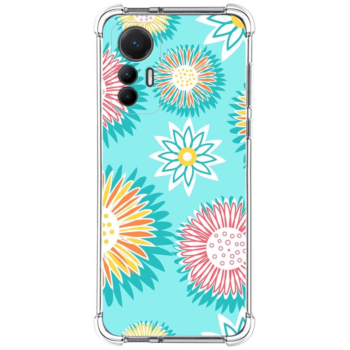 Funda Silicona Antigolpes para Xiaomi 12 Lite 5G diseño Flores 05 Dibujos
