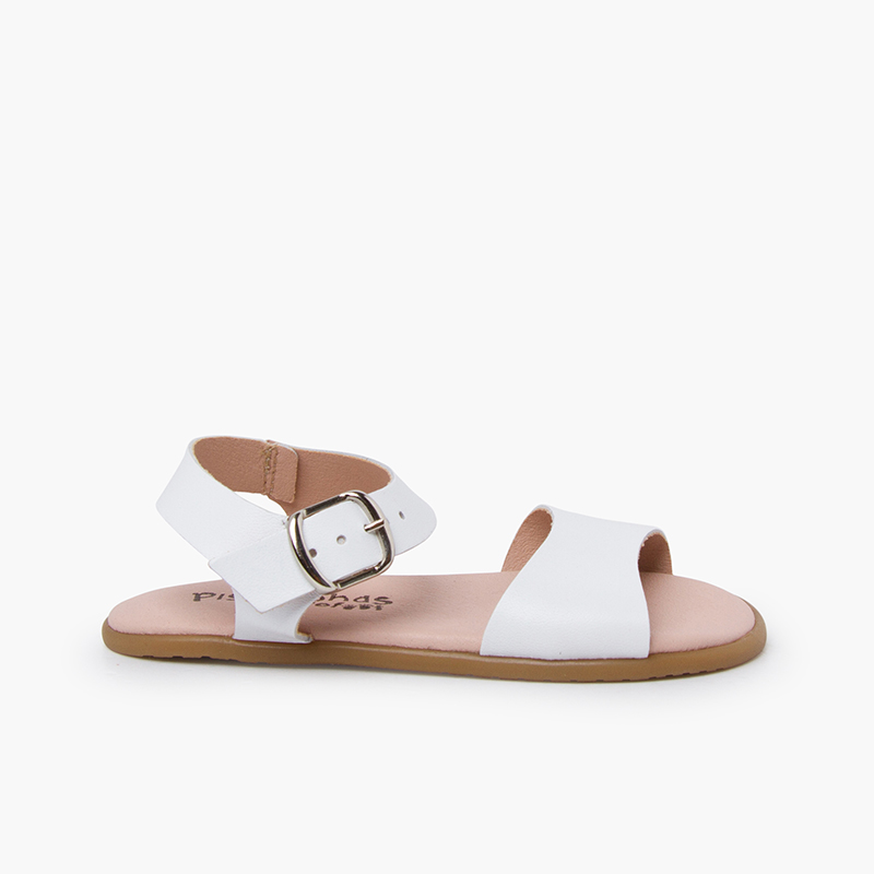 Pisamonas Sandalias barefoot lisas hebilla
