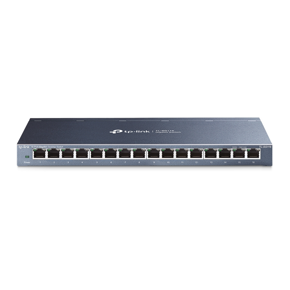 TP-LINK TL-SG116 switch No administrado L2 Gigabit Ethernet (10/100/1000) Negro