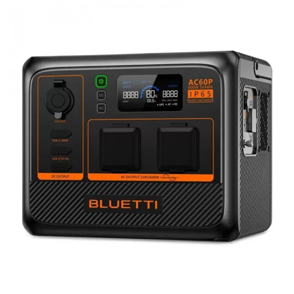 BLUETTI AC60P Estación de Energía Portátil | 600W 504Wh
