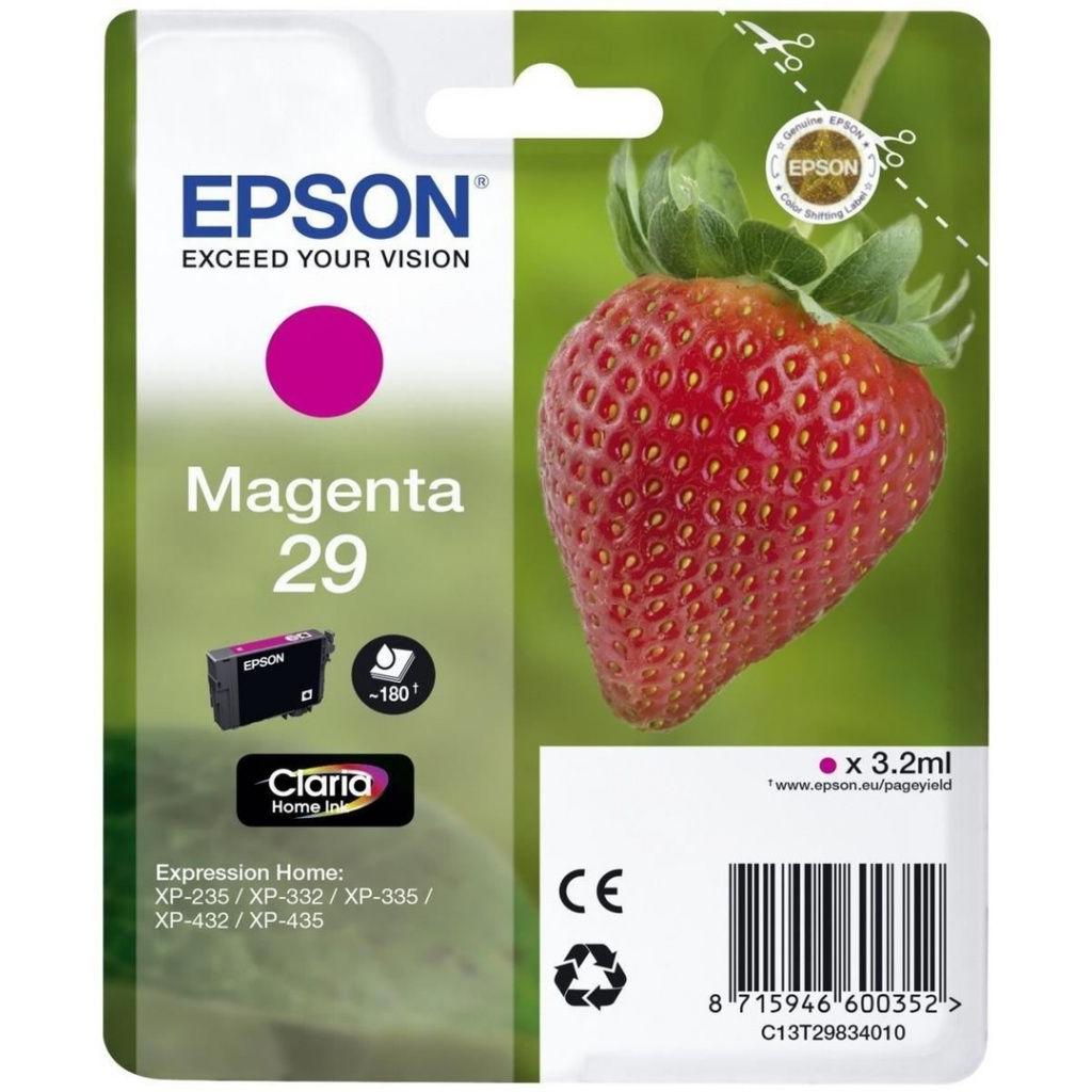 Epson - Cartucho de tinta original C13T29834012 magenta para impresoras EPSON XP235, XP332, XP335, XP4327 y XP435