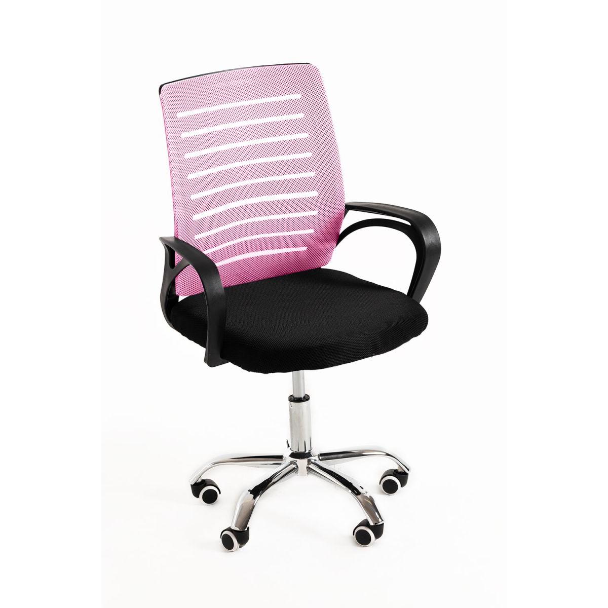 Regalos Miguel - Silla de Oficina Visi en Rosa claro - Máxima Ergonomía - Ideal para Escritorio y Gaming