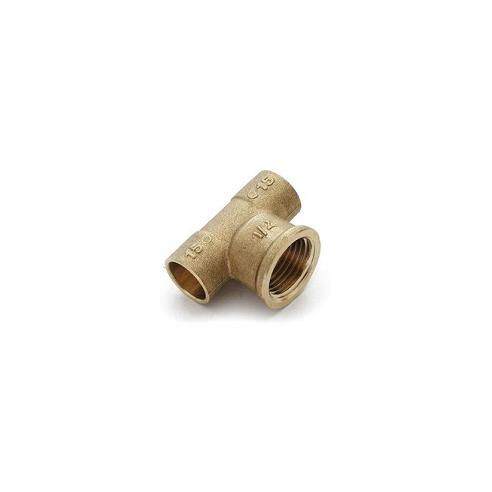 Te Hembra Latón Soldar Fig.130G CU Ø 12 x 3/8" Inyectometal TB1238