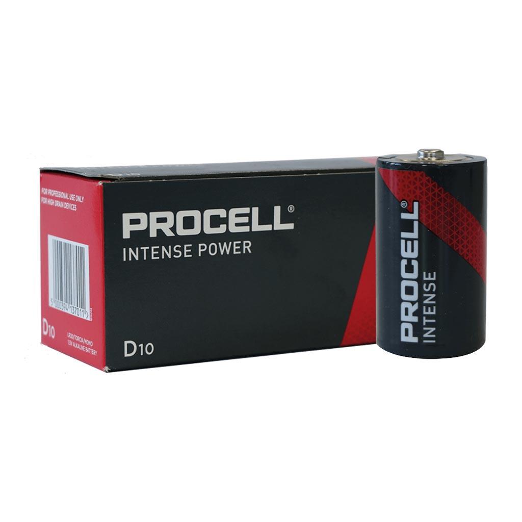 Duracell - procel pila de alcalina itense 1,5 v lr20 d - 10 uds.
