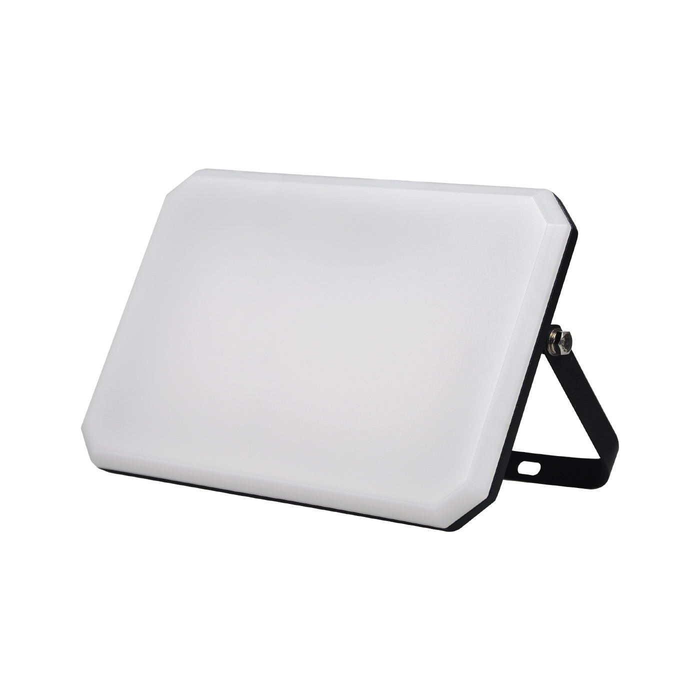 Foco LED exterior negro, 230 V, 100 W, 4000 K, cobertura lechosa, 10 000 lm, 266 x 190 x 30 mm - Alcapower