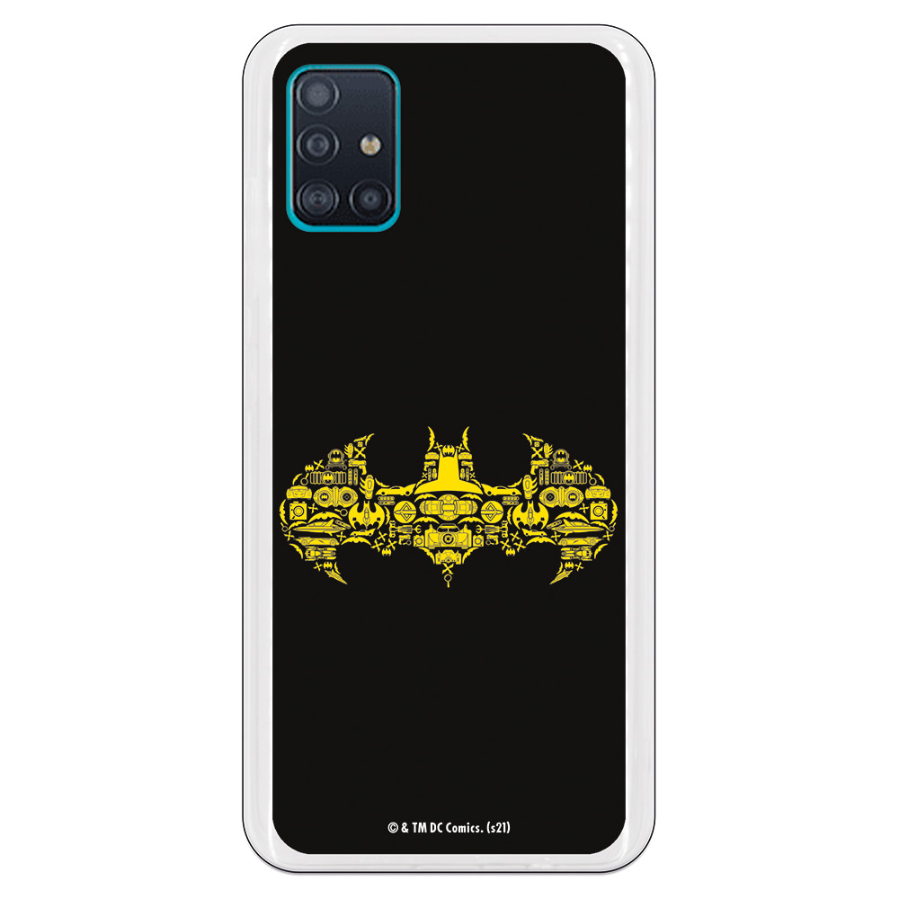 Funda original compatible con Samsung Galaxy A51 - JL Simbolo Batman