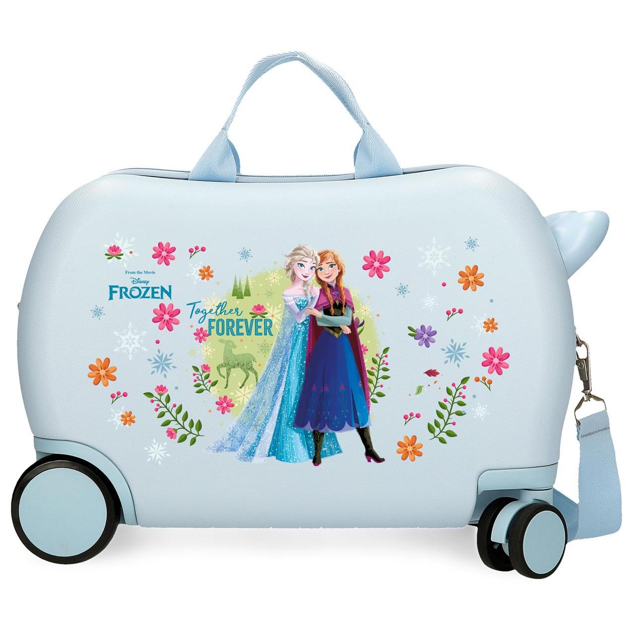 Maleta Infantil Disney Frozen Forever azul claro 31x45x20cm