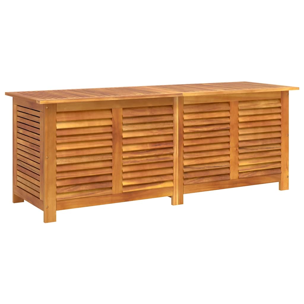vidaXL Caja de almacenaje de jardín madera maciza acacia 150x50x56 cm